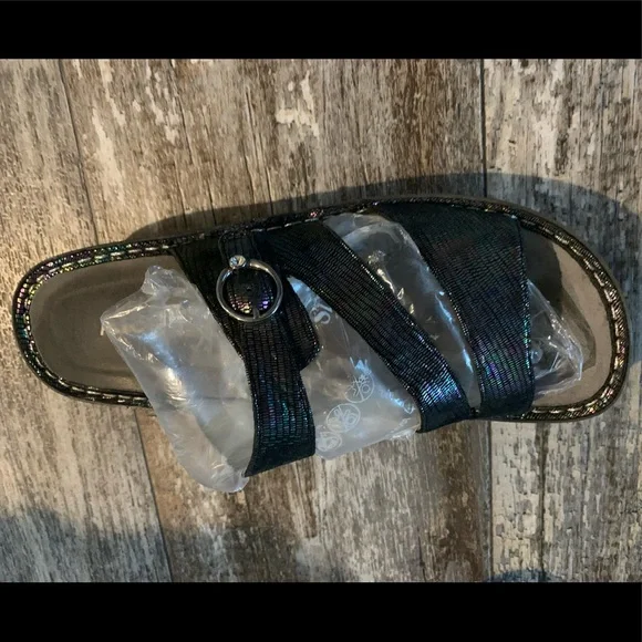 Alegria Colette Royal Sandal 42‎ 11 black multi colored - Picture 8 of 12